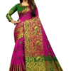 Cotton Silk Jacquard Butta Work Sarees with Blouse Piece