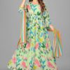 Stylish Georgette Anarkali Digital Print Kurta set