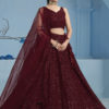 BRIDESMAID LEHENGA CHOLI 5124-maroon