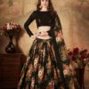 Black Floral Lehenga 7609