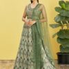 HEAVY WEDDING LEHENGA 114-green