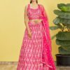 HEAVY WEDDING LEHENGA  117-Pink