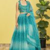 HEAVY WEDDING LEHENGA : 119-Blue