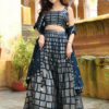Navy Charm Lehenga Set 15088-Blue