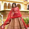 Maroon Embroidered Elegance Lehenga Set 17409-Maroon
