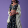 Luxurious Navy Blue Lehenga Choli Set  5099-Blue
