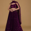 Glamourous Purple Lehenga Choli Set  15068-Purple