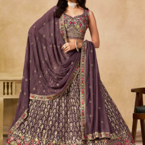Light-Purple Embroidered Designer Lehenga Choli 5134-Light Purple