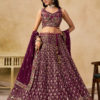 Maroon Embroidered Designer Lehenga Choli 5134-Maroon 🎀