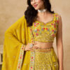 Yellow Embroidered Designer Lehenga Choli 5134-Yellow